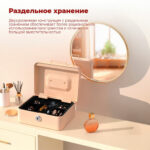 Ящик для денег DELI, 90х200х160 мм, 0,9 кг, сталь, бежевый — изображение 4