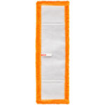 Запаска для швабры OfficeClean Professional, 40х10 см, микрофибра, ворс 0,5 см, карманы, оранжевая — изображение 2