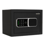 Сейф KUVERT "25FDH" биометрический + электронный замок+ключ, 350х250х250 мм, 6 кг, черный