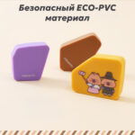 Ластик DELI "Capypets", ассорти (42х17х10 мм), 5 шт в упаковке — изображение 4