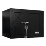 Сейф мебельный KUVERT "17MBK" ключевой замок, 230х170х170 мм, 2.5 кг, черный