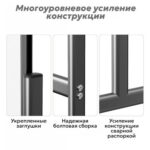 Доска магнитно-маркерная DELI 90 х 150 см, двухсторонняя ,подставка 4 колеса — изображение 6