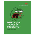 Тетрадь общая Hatber "Лягушонок Пепе", А5, 48 листов в клетку, картон, на скрепке, ассорти — изображение 5