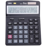 Калькулятор настольный DELI "39259" 16 разрядный, 195х148х45 мм черный