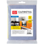 Салфетка из вискозы OfficeClean, 30х38 см, 5 штук в упаковке