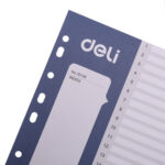 Разделитель пластиковый DELI, А4, 31 лист, серый — изображение 3