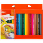 Карандаши цветные Deli "ColoRun", 24 цвета, дерево, картон — изображение 2