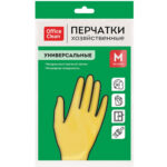 Перчатки резиновые OfficeClean, желтые, размер М — изображение 7