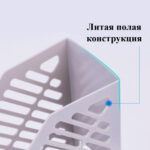 Лоток вертикальный DELI, пластик, серый — изображение 3