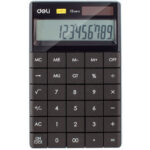 Калькулятор настольный DELI "1589" 12 разрядный, 166х104х15 мм, черный