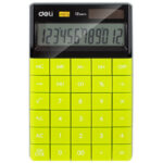 Калькулятор настольный DELI "1589" 12 разрядный, 166х104х15 мм, зеленый
