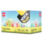 Клей-карандаш DELI "Stick Up" 21 грамм, прозрачный, корпус ассорти — изображение 5