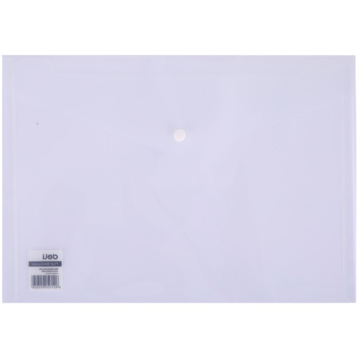d13b53c2e4dc11f0acbc00155d01a100_9f6163aae4e011f0acbc00155d01a100-500x500-1 Папка-конверт на кнопке DELI "Aurora", А4, 0,16 мм, прозрачная — изображение 1