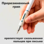 Ручка шариковая DELI "Linfini" автоматическая, 0,7 мм, синяя, грип — изображение 3