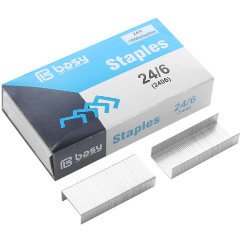 d7a50a3ce4dc11f0acbc00155d01a100_bfc6ec1ce4e011f0acbc00155d01a100-500x500-1 Скобы BASY для степлера №24/6 (20 листов), 1000 шт/кор — изображение 1