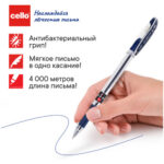 Ручка шариковая CELLO "MAXRITER XS" 0,7 мм, синяя, грип — изображение 4