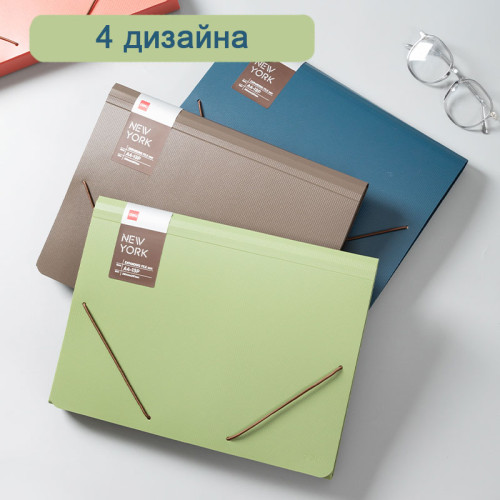 d7a50aa7e4dc11f0acbc00155d01a100_733454afe4e011f0acbc00155d01a100-500x500-1 Папка-портфель DELI, на резинке 13 отделений, ассорти — изображение 1