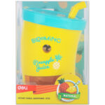 Точилка DELI "Blooming" Juice механическая, 1 отверстие, с контейнером, ассорти — изображение 7