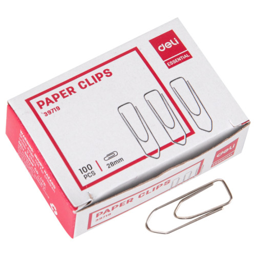 d7a50b7ee4dc11f0acbc00155d01a100_6741cdd4e4e011f0acbc00155d01a100-500x500-1 Скрепки DELI 28 мм, никелированные, 100 шт/упак — изображение 1