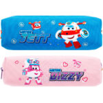 Пенал 1 отделение Deli "Super wings", 205х60х60 мм, на молнии, ассорти