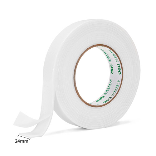 deb9b3a1e4dc11f0acbc00155d01a100_6741cdfee4e011f0acbc00155d01a100-500x500-1 Клейкая лента двусторонняя DELI 24 мм х 4,5 м (вспененная основа) — изображение 1