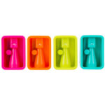 Точилка DELI "Neon", пластиковая, 1 лезвие, ассорти — изображение 3