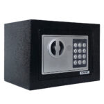 Сейф KUVERT 17EU электронный замок + ключ, 170x230x170 мм, 2.5 кг, черный