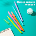 Ручка шариковая DELI "1-Vibrant Q31", 0,7 мм, синяя — изображение 7