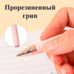 Ручка шариковая DELI "Lineum Q150C" автоматическая, 0,7 мм, корпус ассорти, синяя — изображение 2