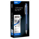Ручка шариковая DELI "Xtream Q126", 0.7 мм, синяя, грип — изображение 7