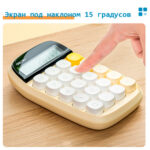 Калькулятор настольный DELI "TE35" 10 разрядный, 151х91х35 мм, желтый — изображение 3