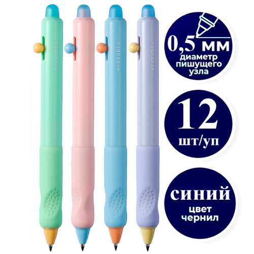 deb9b47ce4dc11f0acbc00155d01a100_f2c22eb2e4e011f0acbc00155d01a100-500x500-1 Ручка гелевая DELI "G310" 0,5 мм, синяя, автоматическая, стирающиеся чернила — изображение 1