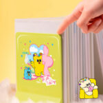 Ограничитель для книг DELI "PupuBaby", 2 шт, складная, зеленая — изображение 2
