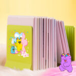 Ограничитель для книг DELI "PupuBaby", 2 шт, складная, зеленая — изображение 4