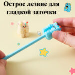 Точилка DELI "PupuBaby" пластиковая, 1 отверстие, ассорти — изображение 4