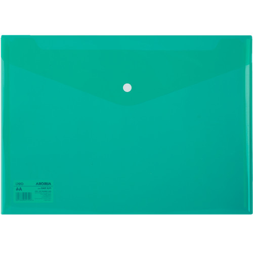 deb9b4b4e4dc11f0acbc00155d01a100_f8c77de1e4e011f0acbc00155d01a100-500x500-1 Папка-конверт на кнопке DELI "Aurora", А4, 0,16 мм, прозрачно-зеленая — изображение 1