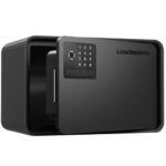 Сейф LockSworth биометрический + электронный замок + ключ, 200х310х200 мм, 4 кг, черный