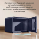 Сейф LockSworth биометрический + электронный замок + ключ, 200х310х200 мм, 4 кг, синий — изображение 4