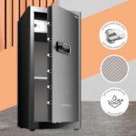 Сейф DELI "AE135" биометрический + электронный замок + ключ, 1200x550х520 мм, 74 кг, черный — изображение 4