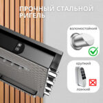 Сейф DELI "AE135" биометрический + электронный замок + ключ, 1200x550х520 мм, 74 кг, черный — изображение 5