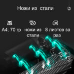 Шредер Deli, 4 уровень секретности (4х25мм), 8 листов, 12 литров — изображение 9