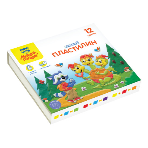 e4dc092ae4dc11f0acbc00155d01a100_0284acb1e4e111f0acbc00155d01a100-500x500-1 Пластилин Мульти-Пульти "Енот в сказке" 12 цветов, 120 гр., со стеком, картон — изображение 1