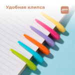 Ручка шариковая DELI "Extra Q40T", 0,7 мм, корпус ассорти, синяя — изображение 4