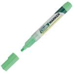 Маркер меловой "MunHwa" Chalk, 3мм, круглый, быстросохнующая основа , зелёный, 1шт/уп — изображение 2