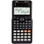 Калькулятор научный DELI "ED82ES", 10+2 разрядов, 252 функции, 173,2х83х17,6 мм, черный