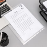 Папка-конверт на кнопке DELI "Aurora", А4, 0,12 мм, прозрачная — изображение 8