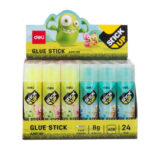 Клей-карандаш DELI "Stick Up" 8 грамм, прозрачный, корпус ассорти — изображение 3