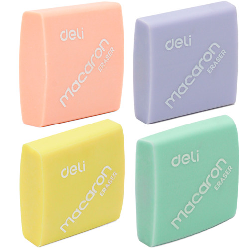 e4dc09dde4dc11f0acbc00155d01a100_a8ef8bdee4e011f0acbc00155d01a100-500x500-1 Ластик DELI "Macaron", квадратный, ассорти, 35х35х11 мм — изображение 1