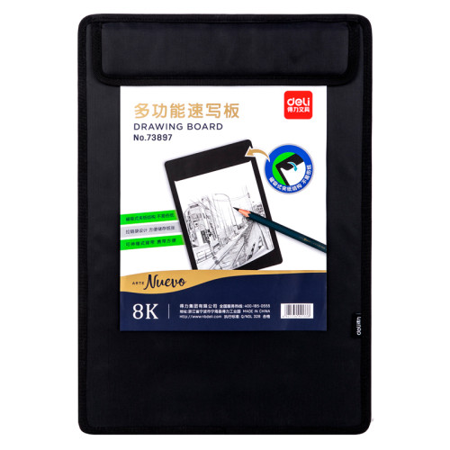e4dc09eae4dc11f0acbc00155d01a100_ab5ce222e4e011f0acbc00155d01a100-500x500-1 Папка-портфель (планшет) DELI "Art Nuevo" для рисования, 430х300 мм, черная — изображение 1