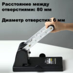 Дырокол DELI "HD100", до 100 листов, металлический корпус, ассорти — изображение 7